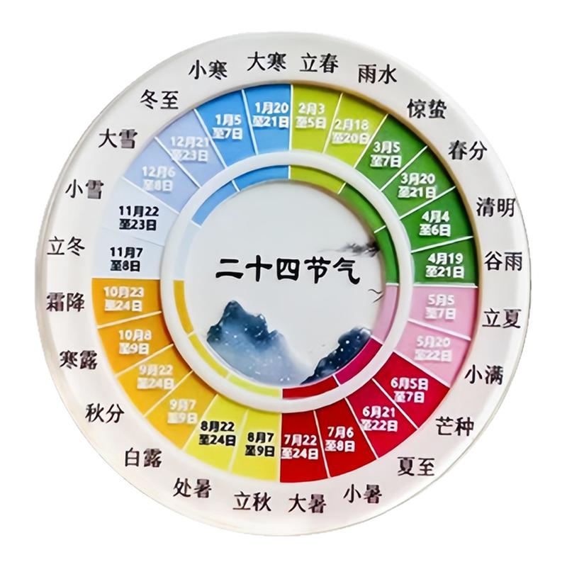 二十四节气磁吸冰箱贴国风文创亚克力四季家居国潮创意装饰品
