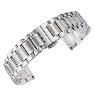 表带钢带男女手表链适配原装美度贝伦赛丽M8600领航者M026布鲁纳