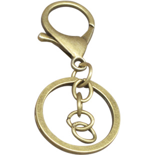 diy饰品配件 金色银色扫古色 龙虾扣 合金 钥匙链钥匙圈锁扣 挂件