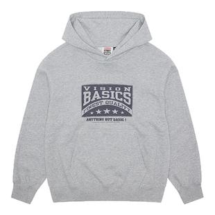 VISION童装 复刻系列美式复古印花宽松连帽卫衣男女儿童25秋新款