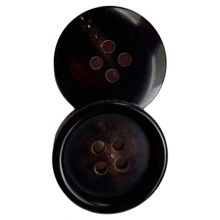 圆边牛角钮扣diy西装男装女装上衣毛呢大衣外套裤扣面料服饰百搭