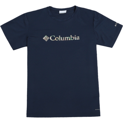 哥伦比亚男装户外降温清爽透气秋季新款圆领T恤速干短袖AE0543