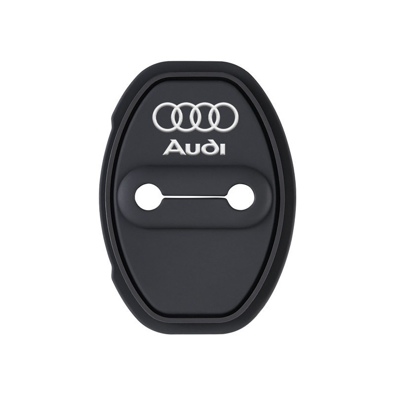 奥迪汽车门锁扣盖A3L/A4L/A5/A6L/Q2L/Q3/Q5L/Q7车门锁减震保护套