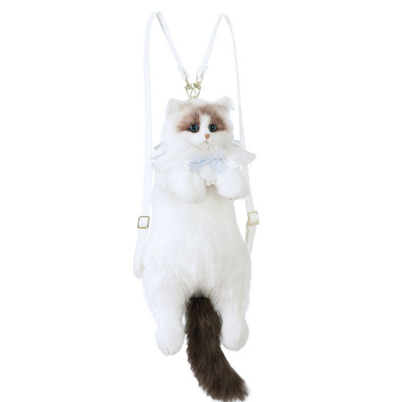 网红同款三花猫仿真猫咪玩偶娃娃公仔毛绒玩具布偶猫背包生日礼物