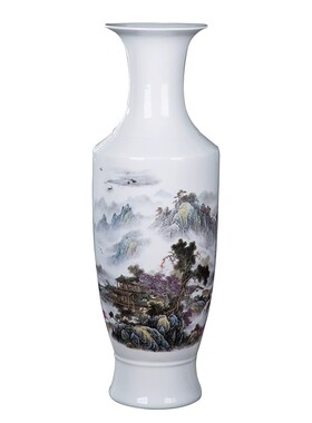 客厅景德镇落地大花瓶陶瓷中式