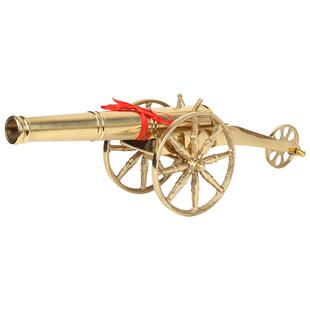鼎风阁黄铜大炮摆件铜炮模型客厅招财一炮而红客厅办公室工艺礼品