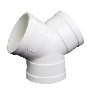 PVC排水管Y型三通下水管y形三通新风系统转接头50 75 110 160