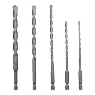 电板六角柄6.35冲击钻头加长三角霸王钻头多功能玻璃瓷砖混凝土铁