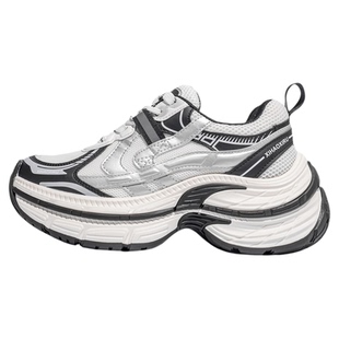 「鞋登」厚底老爹鞋女加绒增高7cm百搭2026季新款透气休闲运动鞋