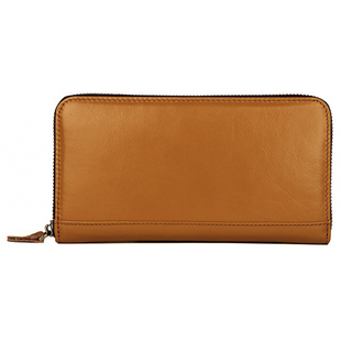 手工真皮钱包长款27多卡位男女通用头层牛皮纯色手拿包卡包手机包