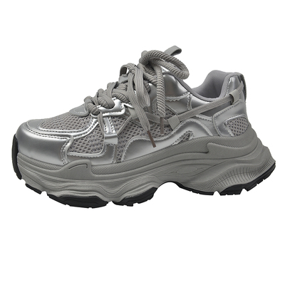 爆款松糕厚底老爹鞋女夏季