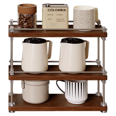 【红薯爆款】实木DIY光轴置物架