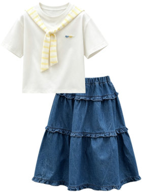女童夏装套装薄款套裙小女孩衣服