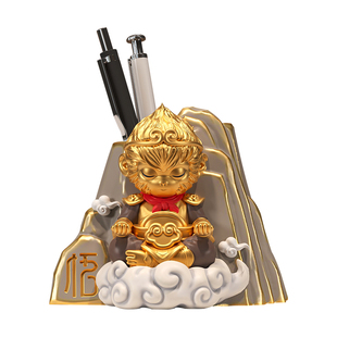 创意悟空笔筒摆件办公室桌面装饰情绪稳定高级感男孩生日礼物实用