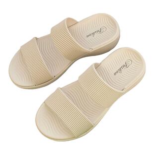 拖鞋女外时尚夏季新款居家软底一字凉拖平底厚底百搭沙滩拖鞋外穿