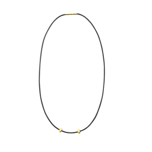 高档蜡皮绳螺纹扣黑色项链穿黄金玉石高级感轻奢小众绳子吊坠挂绳