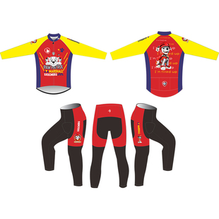 卡通春秋儿童平衡车动漫专业长短袖骑行服套装表演轮滑服定制速干