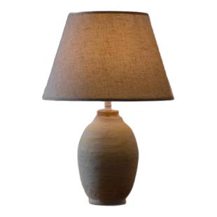 日式侘寂风台灯景德镇艺术陶瓷罐装饰灯具民宿酒店复古卧室床头灯