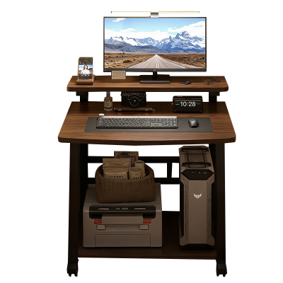 小型电脑桌台式家用可移动床边桌