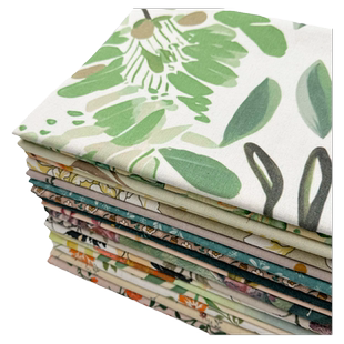 加密棉麻布料桌布布艺田园碎花绿色轻奢高级感长方形餐桌布茶几布