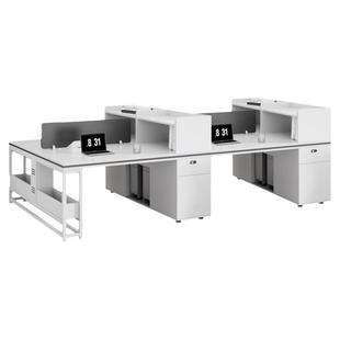 办公桌员工位简约现代公司办公室家具套装六人四人位职员桌椅组合