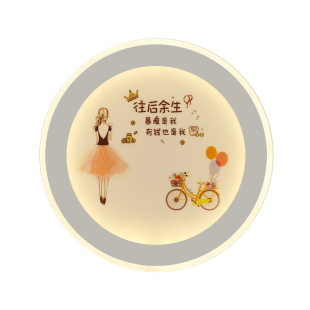 新款壁灯led床头灯楼梯过道灯绘画实心灯罩卧室客厅背景墙壁灯具