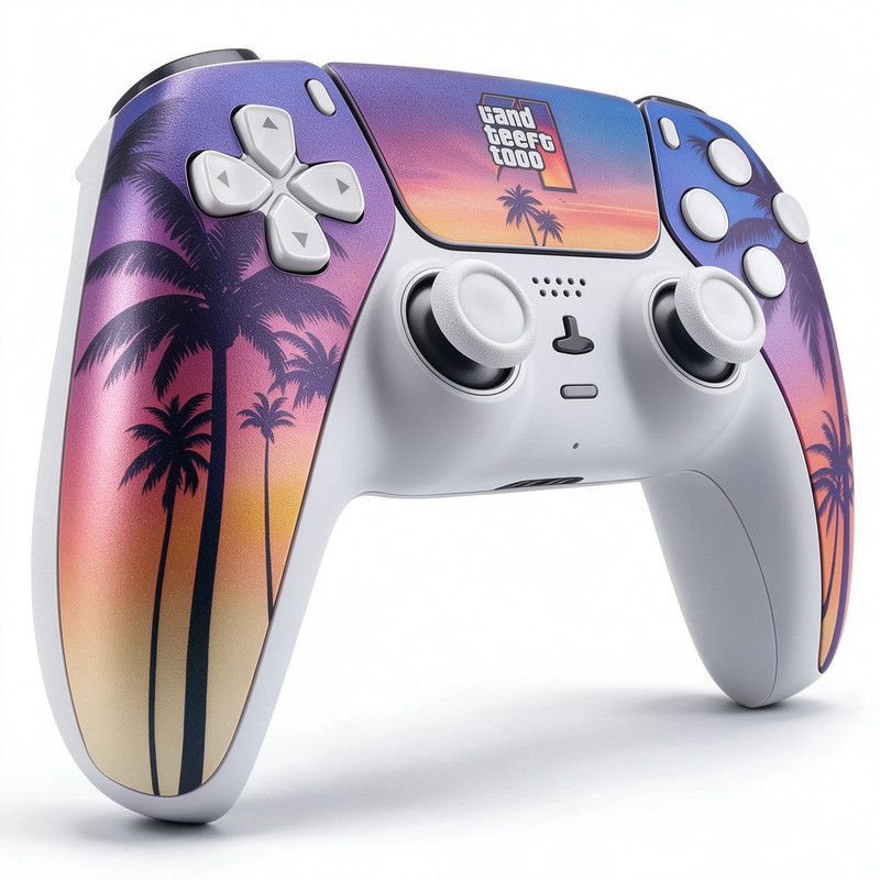 GTA6主题PS5手柄替换外壳