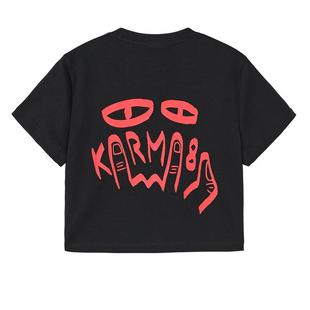 Karma8a Real系列Crop Top短款Tee攀岩短款运动T恤