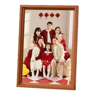 洗照片做成全家福相框放大挂墙加打印24寸28带洗相片冲印空框定制
