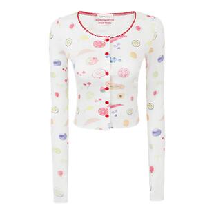 Mess Studio 设计感多巴胺水果度假系列吊带开衫半身裙连衣裙套装