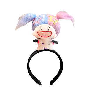 缺牙巴棉花娃娃搞笑发箍架搞怪娃娃发卡可爱料理鼠王头箍2024新款