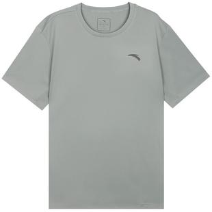 安踏冰丝速干短袖男款夏季新款休闲运动半袖纯色T恤跑步运动上衣