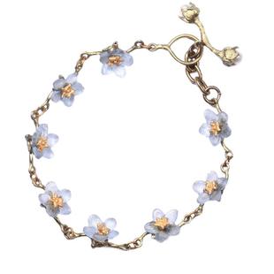 MichaelMichaud勿忘我手链女高级感小众轻奢送女友永生花礼物