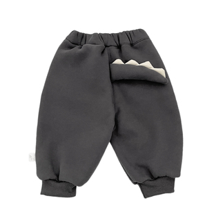 男童裤子冬装休闲加厚卫裤男宝宝可爱加绒保暖长裤婴儿百搭束脚裤