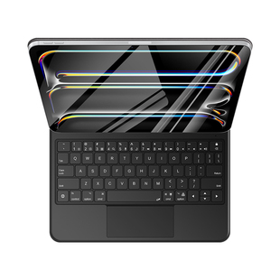 AJIUYU适用2024新款iPad Pro触点键盘11英寸磁吸悬浮妙控ipadpro13苹果M4平板电脑A2836智能触控A2925保护套