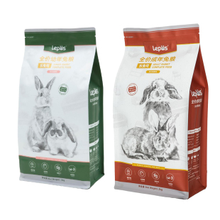 乐兔司成年幼年兔粮 高纤营养宠物兔饲料2kg布格斯配方垂耳兔粮