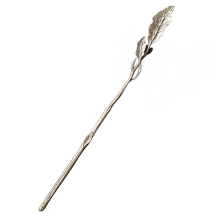 归鸿纯铜分茶器家用小茶拨茶拨中式复古茶扒茶匙手工锤纹点茶勺