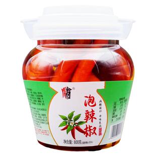 虎将泡辣椒800g罐装开坛即食泡辣椒消遣下饭泡菜眉山泡菜下饭菜