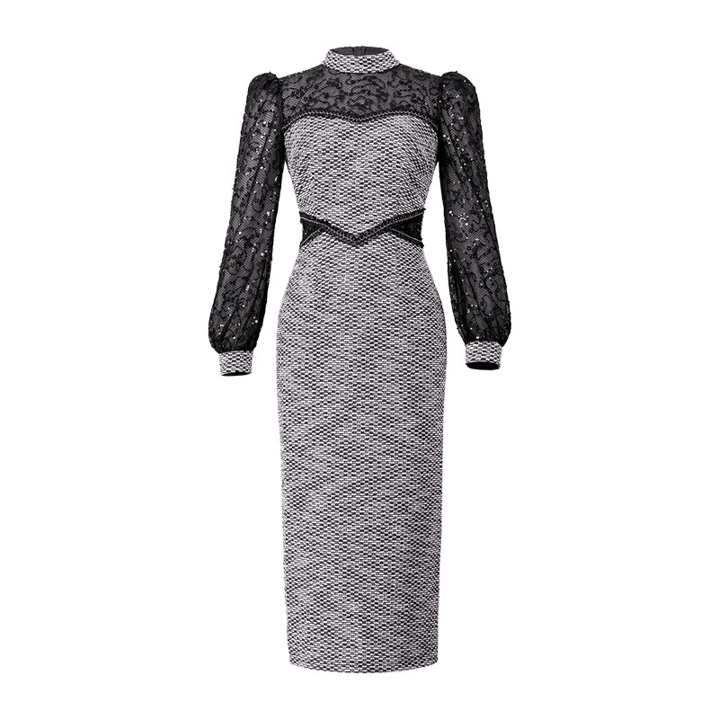 复古时尚显瘦包臀连衣裙