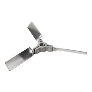 燎工离心叶轮不锈钢伸缩折叠螺旋搅拌叶轮桨三叶片分散小口径吨桶