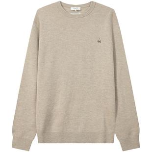 含山羊绒 BEANPOLE滨波 男士商务休闲风时尚运动针织长袖圆领毛衣