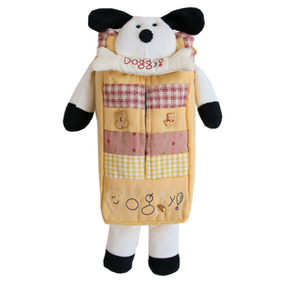 日式棉麻纸巾盒布艺纸巾套可挂式抽纸袋卷纸袋餐桌车载纸巾袋