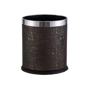 万丽豪酒店客房双层垃圾桶家用厨房垃圾架KTV办公室圆形塑料纸篓