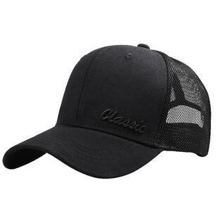 帽子男夏季透气大头围棒球帽韩版潮百搭时尚休闲遮阳帽网眼鸭舌帽