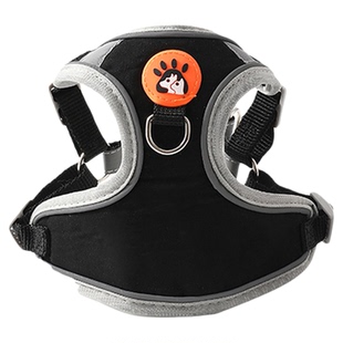 贝鲁 小型犬狗狗背心式牵引绳宠物胸背带专用透气防爆冲反光背带