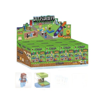 新款创意我的世界方块积木游戏玩具儿童DIY益智拼装磁吸方块玩具
