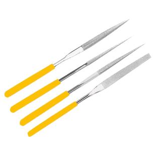 君卡金刚石锉刀细沙600目平板400目细砂什锦小挫圆柱三角80目打磨