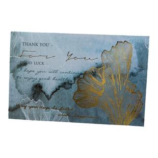 烫金贺卡高级感ins风文艺唯美加厚硬纸卡片对折手写浪漫情书轻奢带信封透明送男女友手写信留言寄语毕业卡片