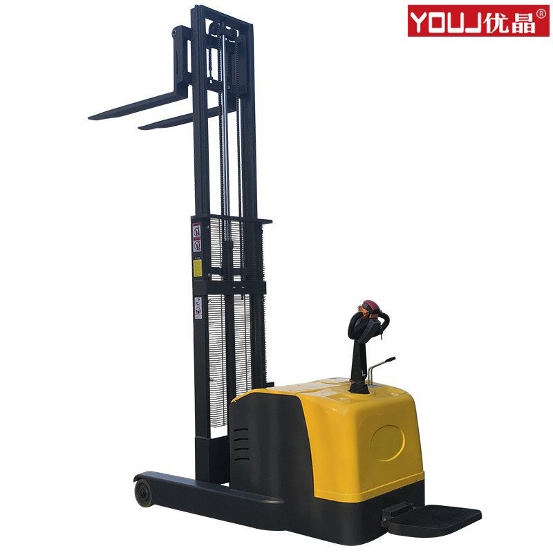 加宽升高配重式全电动叉车1吨前移式升高堆垛机液压无腿铲车手动
