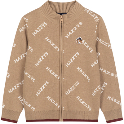 hazzys男童开身线衣秋季